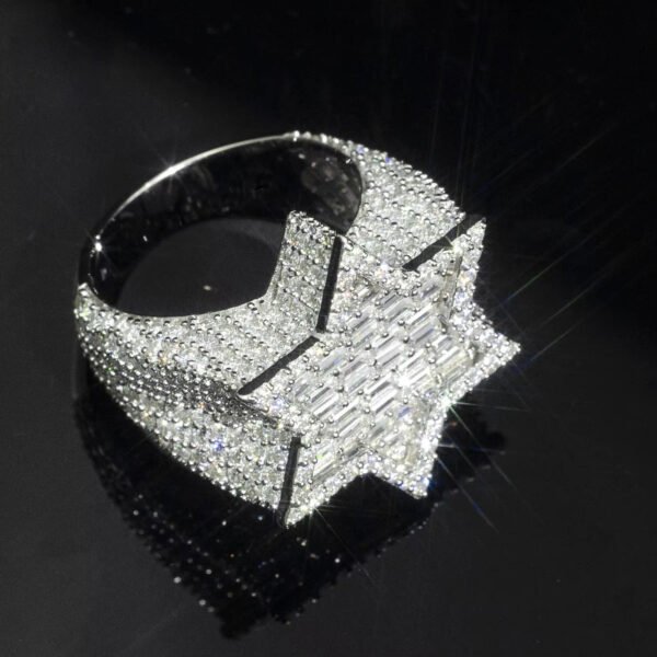 Custom Moissanite Diamond Rings for Men--11 - Image 2