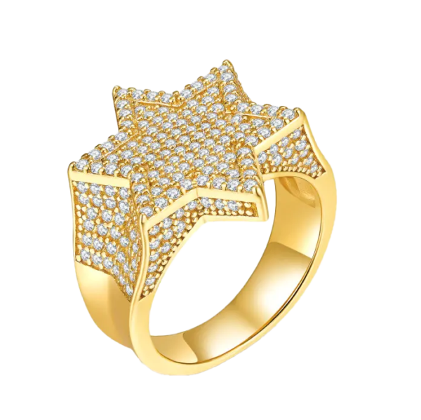 Custom Moissanite Diamond Rings for Men--11