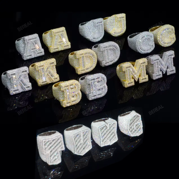 Custom Moissanite Diamond Rings for Men--11 - Image 3