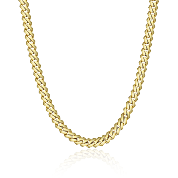 12mm 14mm 16mm Plain Miami Cuban Link Chains - Image 4
