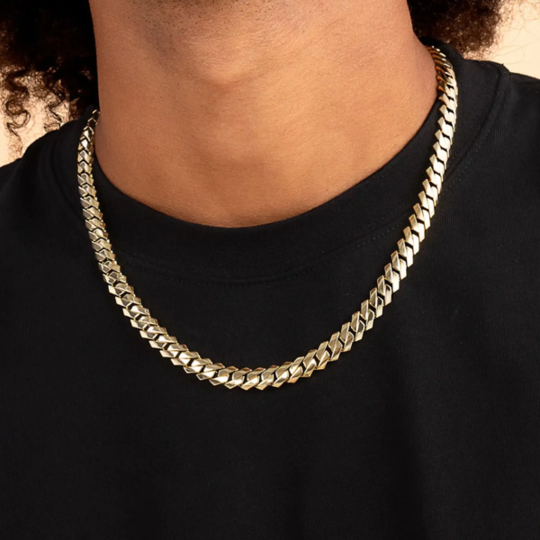 12mm 14mm 16mm Plain Miami Cuban Link Chains - Image 7