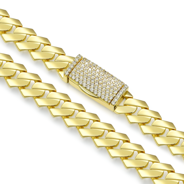 12mm 14mm 16mm Plain Miami Cuban Link Chains - Image 6
