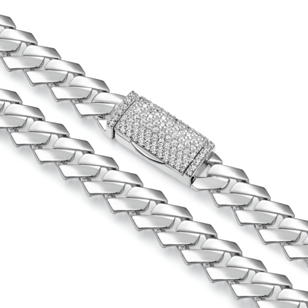 12mm 14mm 16mm Plain Miami Cuban Link Chains - Image 3
