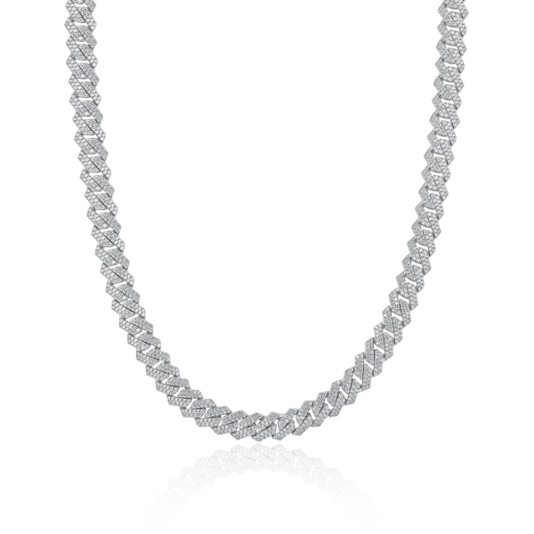 12mm 14mm 16mm Moissanite Diamond Icedout Miami Necklace