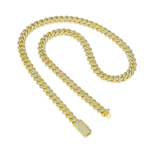12mm 14mm 16mm Moissanite Diamond Icedout Miami Necklace - Image 7