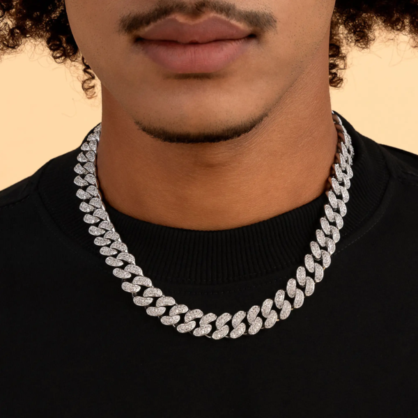 12mm 14mm 16mm Moissanite Diamond Iced-lock Miami Cuban Chain - Image 7
