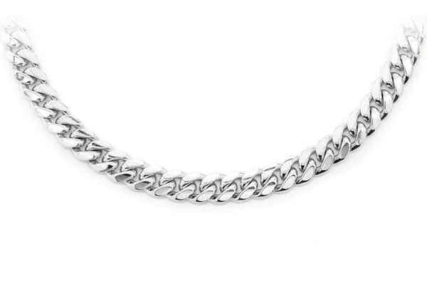 18mm 20mm 22mm Iced-lock Plain Cuban Link Chains - Image 3